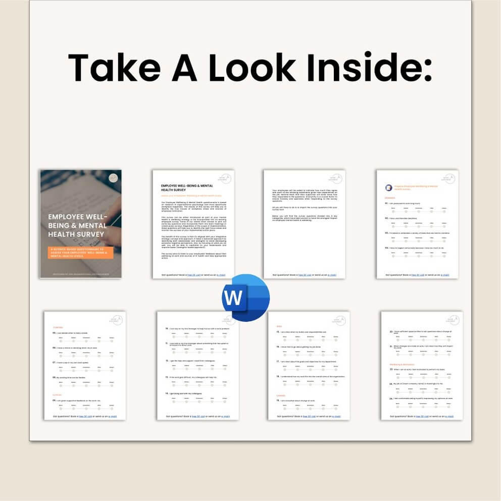 Science-Backed Employee Well-being & Mental Health Survey - Image 2