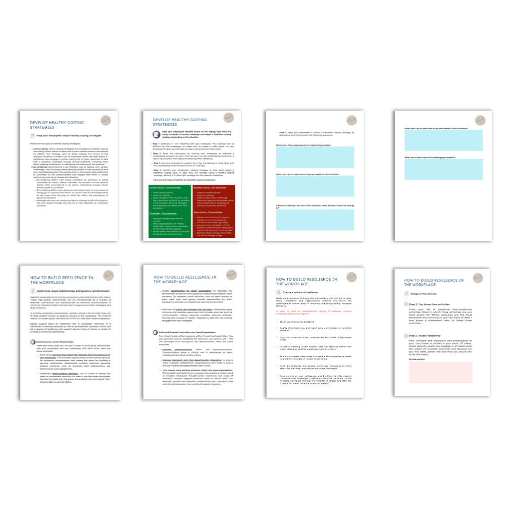 Images of Science-Based Employee Resilience Questionnaire