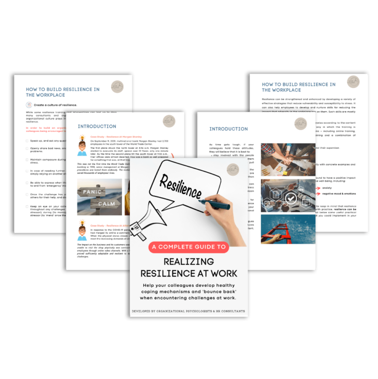 Images of Hands-On Employee Resilience Exercises