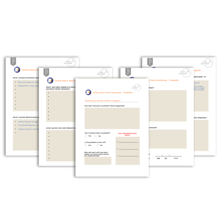 Action plans Team Workshop templates