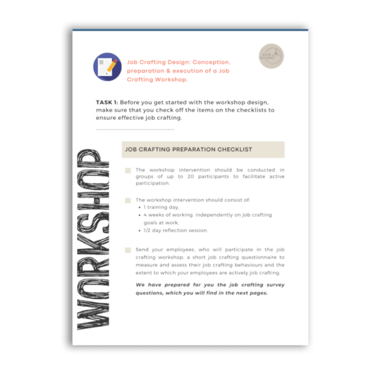 Job Redesign Preparation Checklist