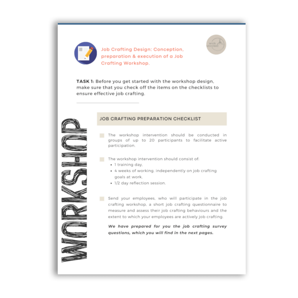 Job Redesign Workshop Guide